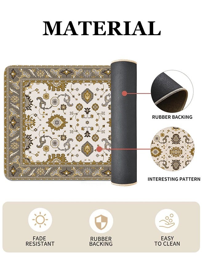 Generic 2 PCS Kitchen Floor Mats Rugs Set, Cushion Floor Carpet, Waterproof, Oil Resistant and Anti-Fatigue PU Standing Mat for Kitchen, Floor, Office, Sink, Laundry 45*75CM+45*120CM  - Image 2