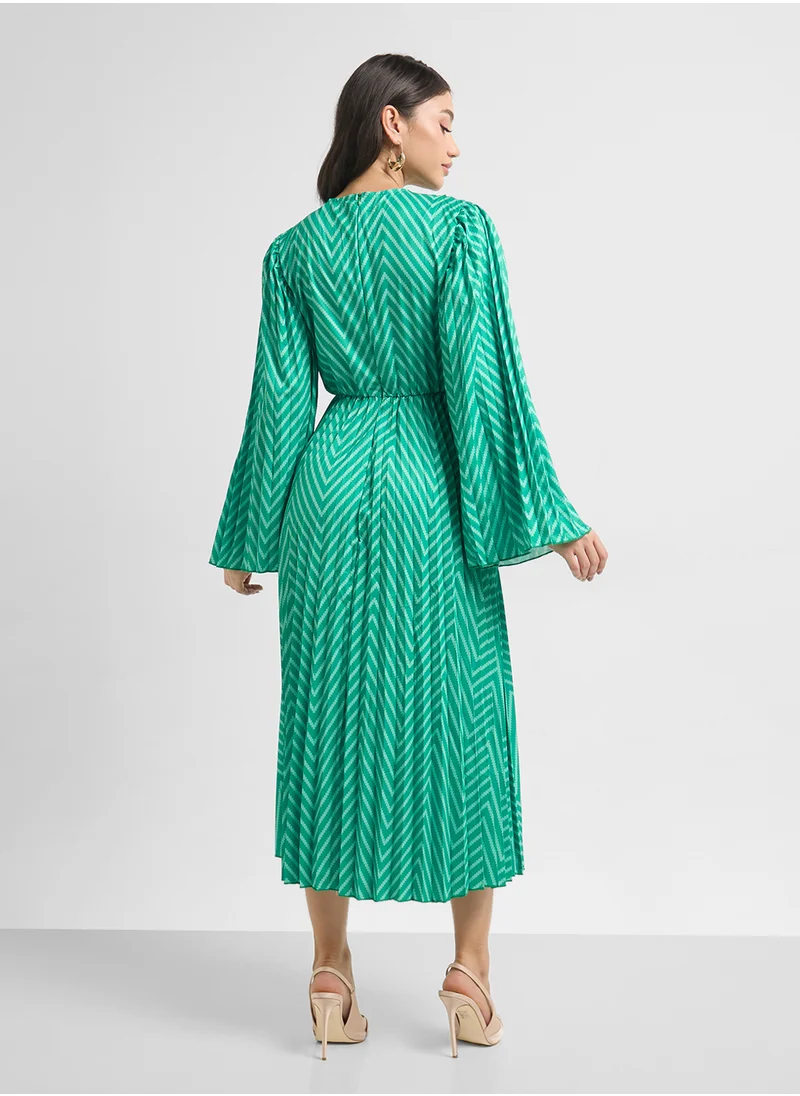 ايلا Pleated A-Line Dress