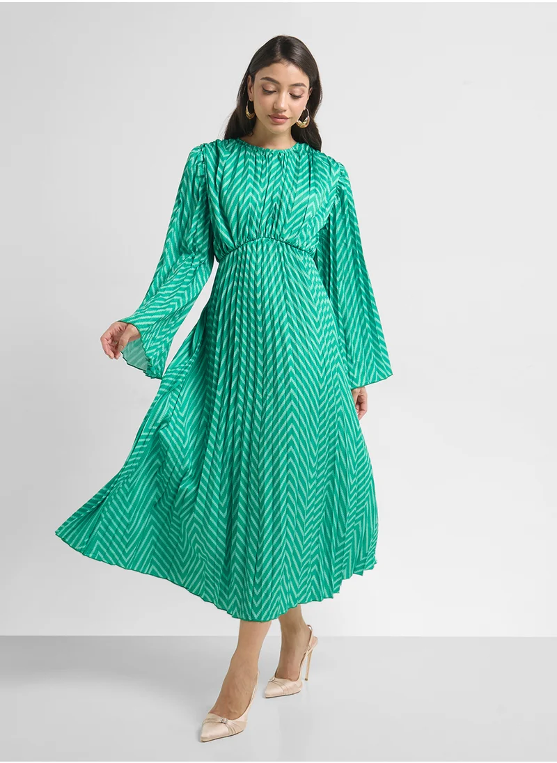 ايلا Pleated A-Line Dress