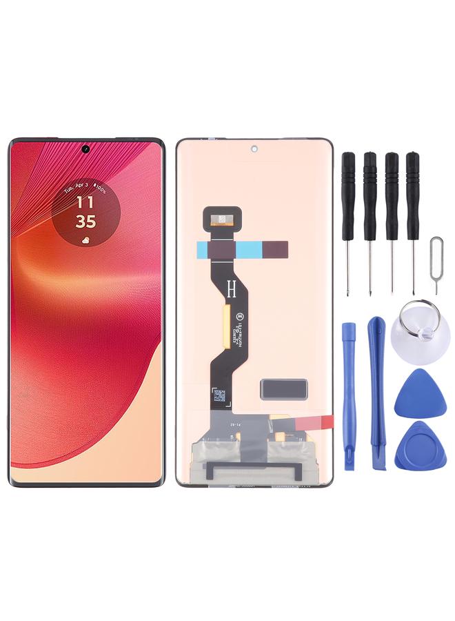 بديل لشاشة LCD P-OLED الأصلية لهاتف Motorola Edge 50 Fusion مع مجموعة كاملة من المحول الرقمي - Image 1