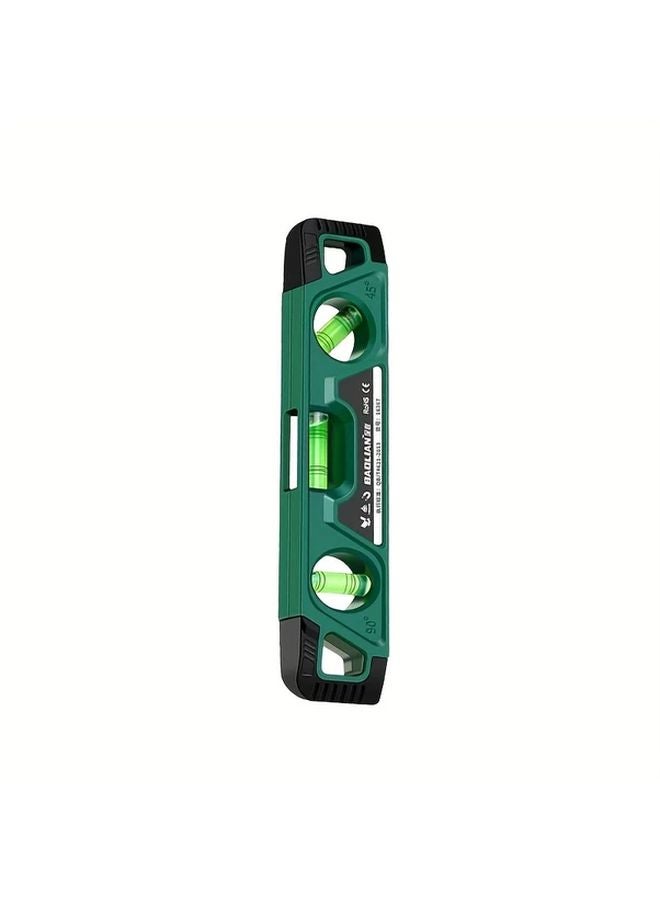 Dark Green Magnetic Level Ruler Durable Acrylic for Woodworking Home Improvement DIY - Image 1