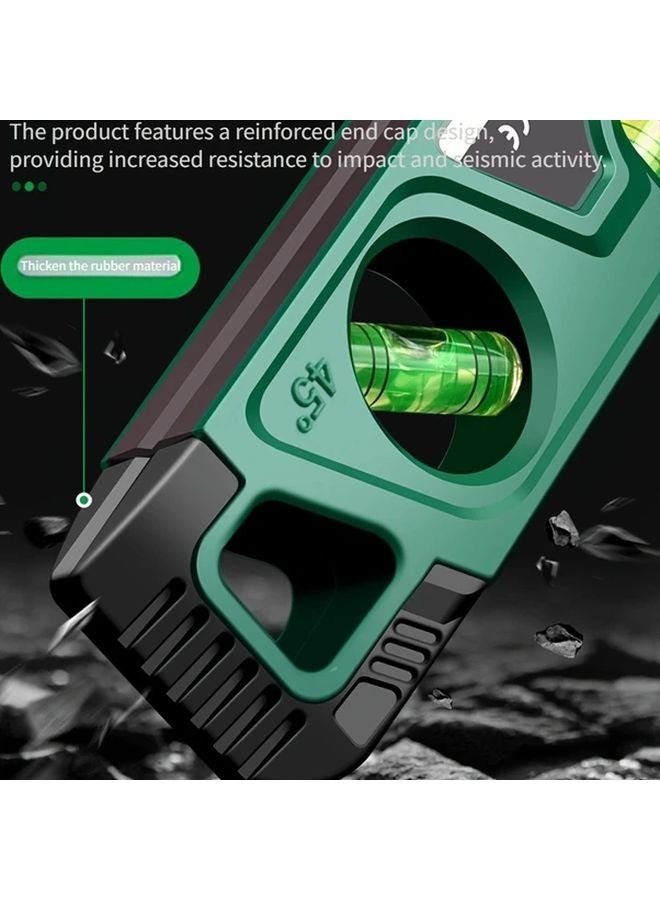 Dark Green Magnetic Level Ruler Durable Acrylic for Woodworking Home Improvement DIY - Image 5