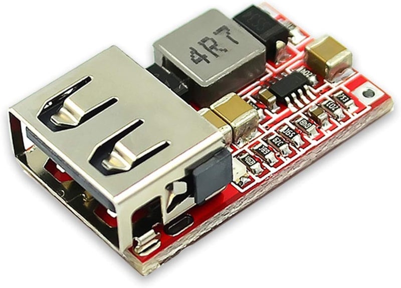 REES52 REES52 DC DC Buck Converter Car USB Charger Module 624V 12V 24V to 5V 3A Step Down Voltage Regulator Power Supply ModulePack of 5 Red - Image 4