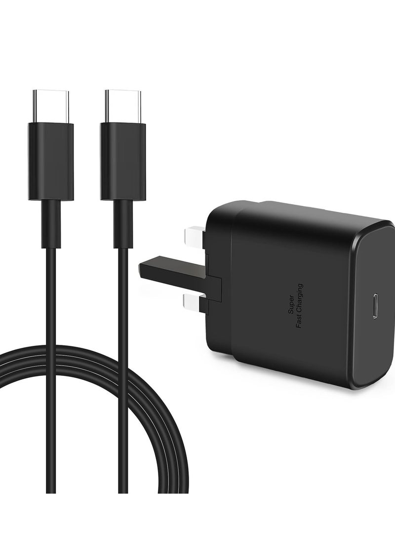 بيوينتي 45W Super Fast USB-C Charger for Samsung Galaxy S24/S23 Series  Google Pixel 9 – Includes 6.6ft 5A Type-C Cable - Image 1