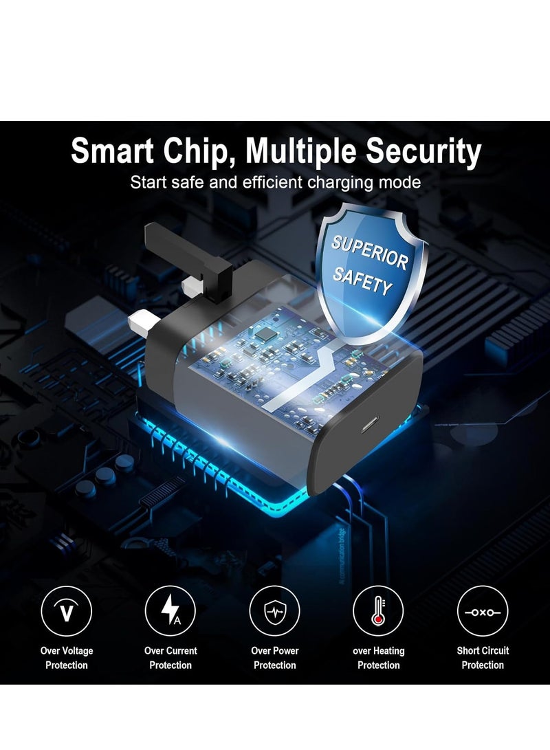 بيوينتي 45W Super Fast USB-C Charger for Samsung Galaxy S24/S23 Series  Google Pixel 9 – Includes 6.6ft 5A Type-C Cable - Image 4