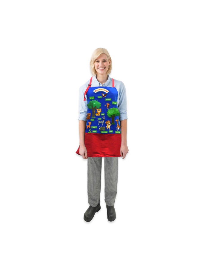 null - Storytelling Felt Pieces Create Your Own Zoo Forest Animal Felt Pieces Early Education Enlightenment Understanding Teaching Aids-Color:Red Edge-Specifications:19*20cm - Image 1