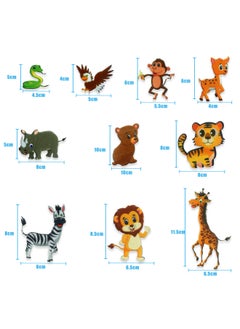Generic Storytelling Felt Pieces Create Your Own Zoo Forest Animal Felt Pieces Early Education Enlightenment Understanding Teaching Aids-Color:Red Edge-Specifications:19*20cm  - Image 3