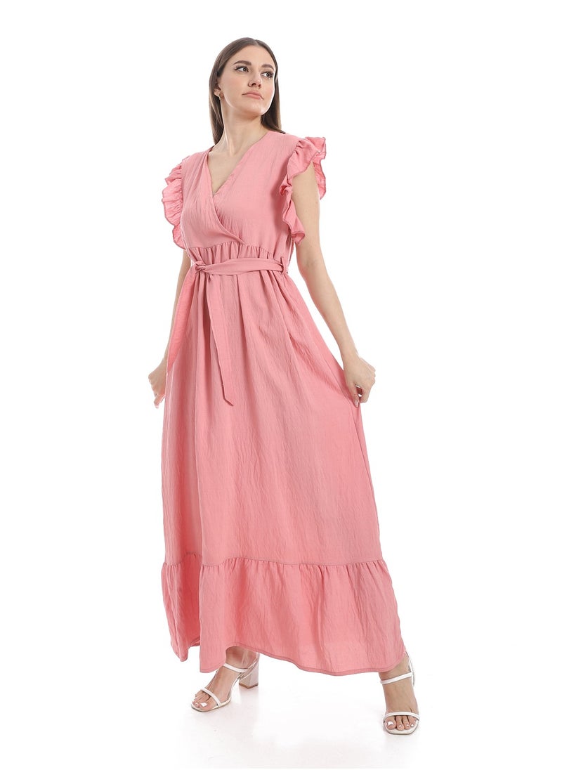 Caesar Women's sleeveless linen dress  - Image 2