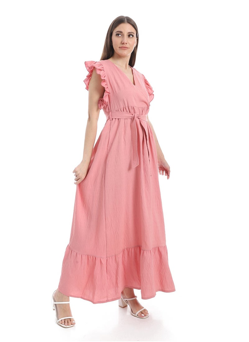 Caesar Women's sleeveless linen dress  - Image 3