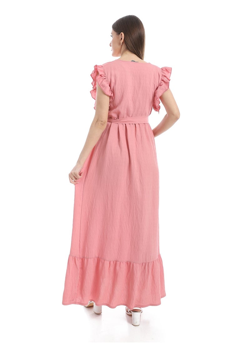 Caesar Women's sleeveless linen dress  - Image 4