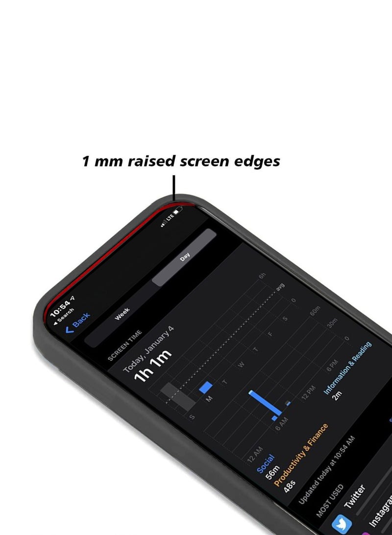 Wtech Soft Silicone Hybrid Translucent Slim Stylish Luxury Electroplated Camera Border Stand Case Cover For Honor X9a 5G 2023 Black - Image 4