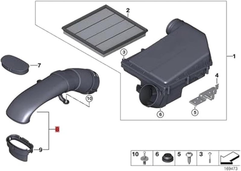 Wivplex Air Intake Hose for BMW X5 F15 X6 F16 - Image 4
