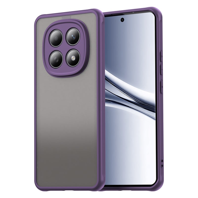 غطاء واقي بTPU + PC باللون بنفسجي مغناطيسي بوظيفة حامل من مادة TPU لـ Redmi Note 15 Pro مع ملمس غير لامع وحامل قائم مع مغناطيس قوي مع مقاوم للخدش عملي للاستخدام المتكرر خفيف الحمل - Image 1