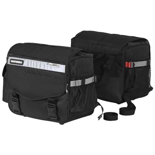 ViaTerra 100% Waterproof Leh Motorcycle Saddlebags for Straight exhausts (70 LTR) | Inclusive of Inner Waterproof Liner + Outer rain/dust Cover - Image 2