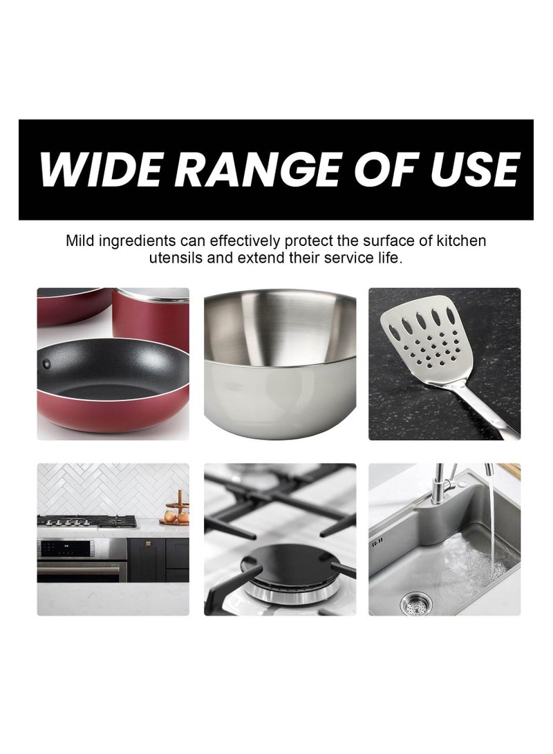 Zikra Cooktop Cleaner set, Ceramic and Glass, Stove Top Daily Cleaner Kit, Daily Spray Cooktop and Stove Top Cleaner, Glass Induction Cooktop Cleaning Bundle for Heavy Duty Mess Cleans Burnt-on Food - Image 5