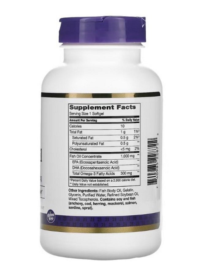 21st CENTURY - Fish Oil 1000 mg 120 Softgels - Image 1