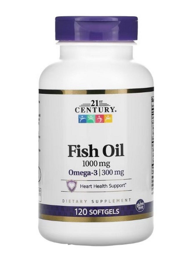 21st CENTURY - Fish Oil 1000 mg 120 Softgels - Image 1