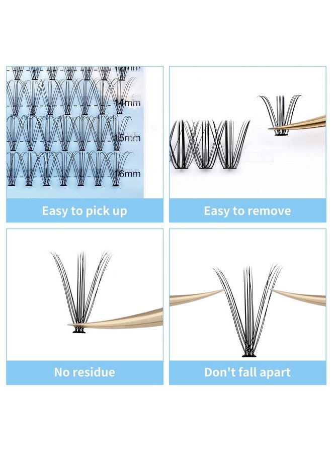 جيمري علبة كبيرة من رموش Ual Cluster تحتوي على 240 قطعة من الرموش الفردية 0.07 مم 10D/20D D Curl Mix 8-16 مم رموش متجمعة من الرموش الطبيعية الناعمة وخفيفة الوزن من Gemerry (10D/20D-D، 8-16) - Image 4