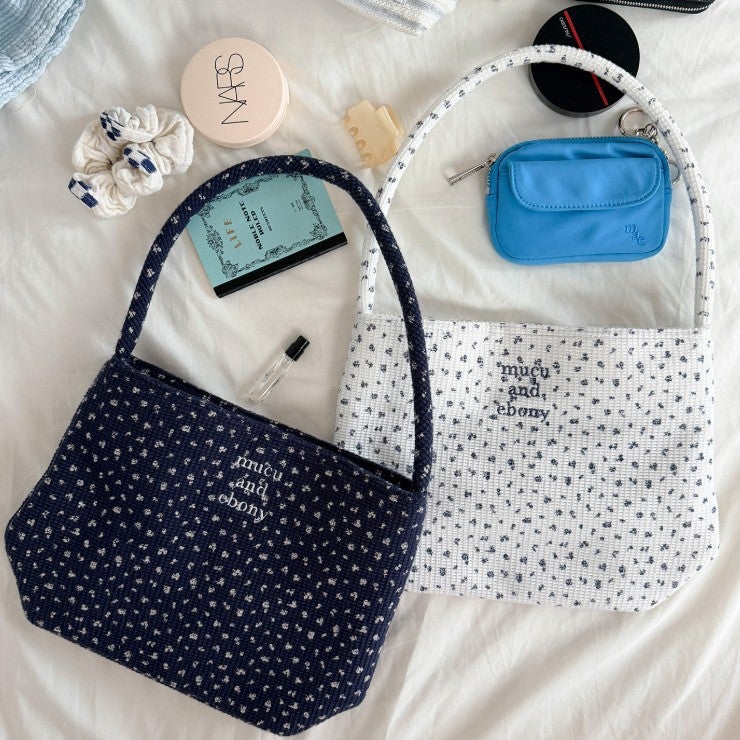 Embroidered Waterproof Nylon Shoulder Bag for Women - Image 1