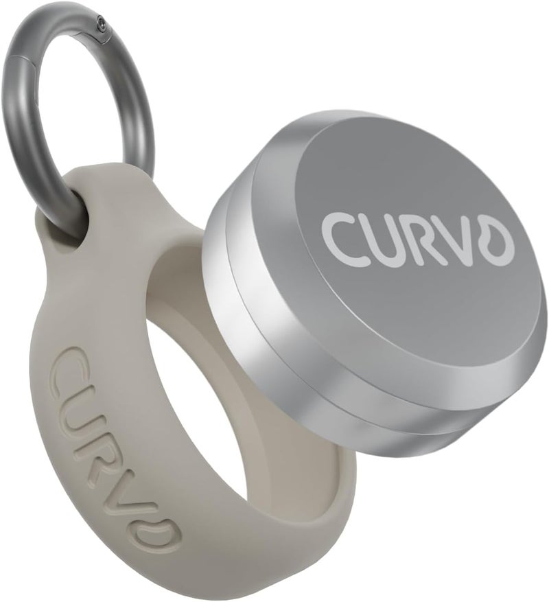 CURVD حقيبة حمل فاخرة من - حاوية مفتاح سفر متينة، حامل صغير مقاوم للماء لسدادات الأذن، الحبوب، العملات المعدنية متوافقة مع Loop وEargasm وVibes، أو علبة حبوب صغيرة مدمجة للحقيبة - Image 1