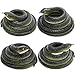 HFATMOS 4 Pcs Realistic Snakes Rubber Plastic Snakes Prank Snake for Party Decor Tricking People Garden Props Decorations 315in - Image 2
