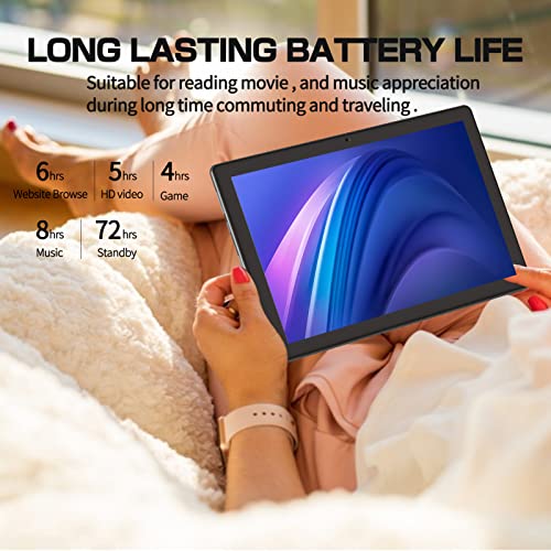 PRITOM All-New Tablet with Case,10 inch Tablet Android 14, 64GB, 1TB Expandable, 1280 * 800 HD IPS Display, Quad-Core Processor, 6000mAh, Bluetooth, TAB10 - Image 5