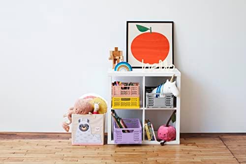 3 Sprouts Cube Toy Storage Box - Toy Organizer For Kids Storage (13X13X13 Inches), Llama - Image 4