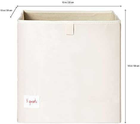 3 Sprouts Cube Toy Storage Box - Toy Organizer For Kids Storage (13X13X13 Inches), Llama - Image 2