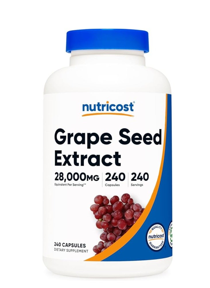 Nutricost Grape Seed Extract 28,000mg, 240 Capsule  - Image 1