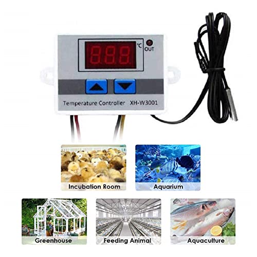 Quick Sense Digital 230V AC LED Temperature Controller with Thermocouple Sensor -Set of 2 - Image 2