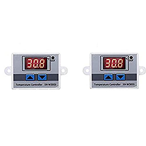 Quick Sense Digital 230V AC LED Temperature Controller with Thermocouple Sensor -Set of 2 - Image 1