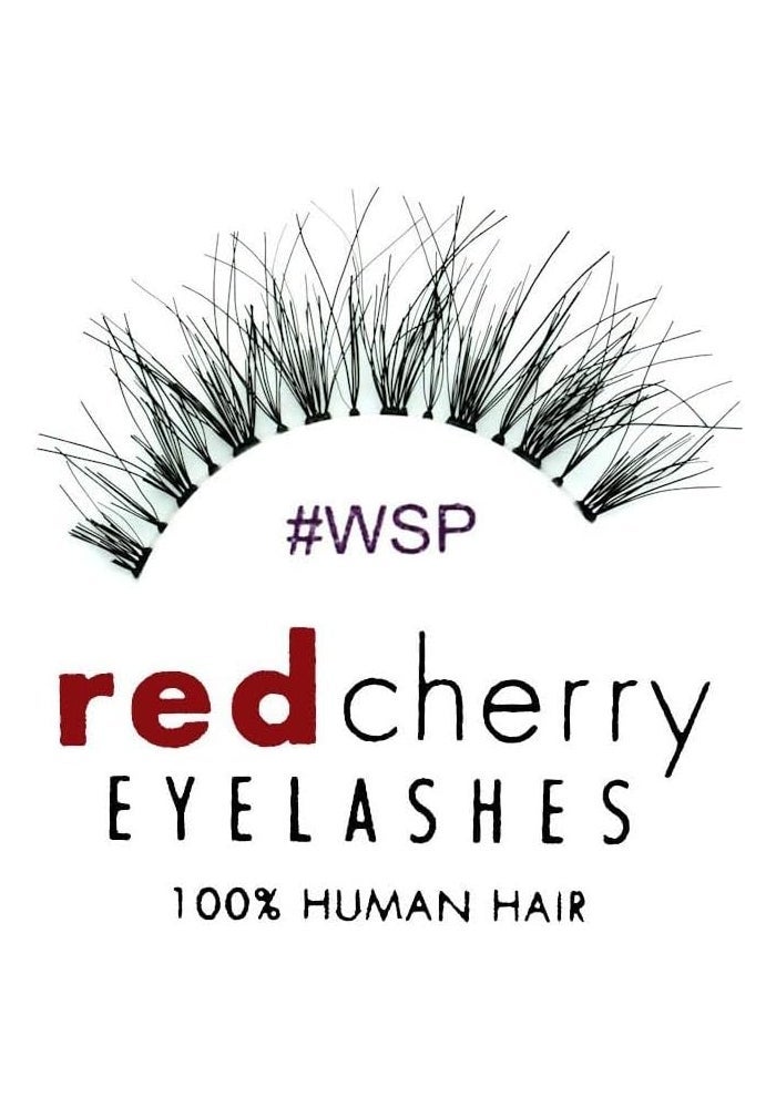 Red Cherry WSP False Eyelashes - Pack of 6 Pairs, 100% Human Hair - Image 2