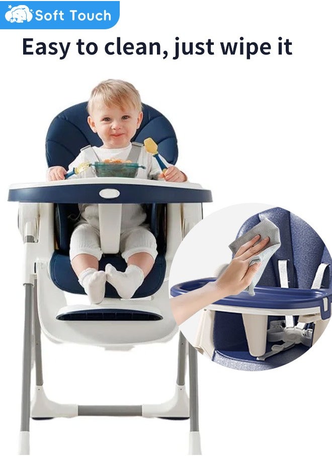 Soft Touch - Baby High Chair Toddler Feeding Chair with Removable PU Leather and Tray - Image 1