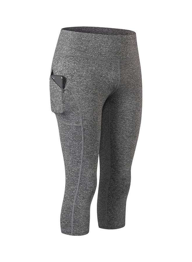 NIBEMINENT Yoga Pants With Pockets High Waist Sporty Leggings Tights Stretch Fitness Workout Running Skinny Bodycon Trousers Gym Home Sportswear M 22 x 3 20cm - Image 1