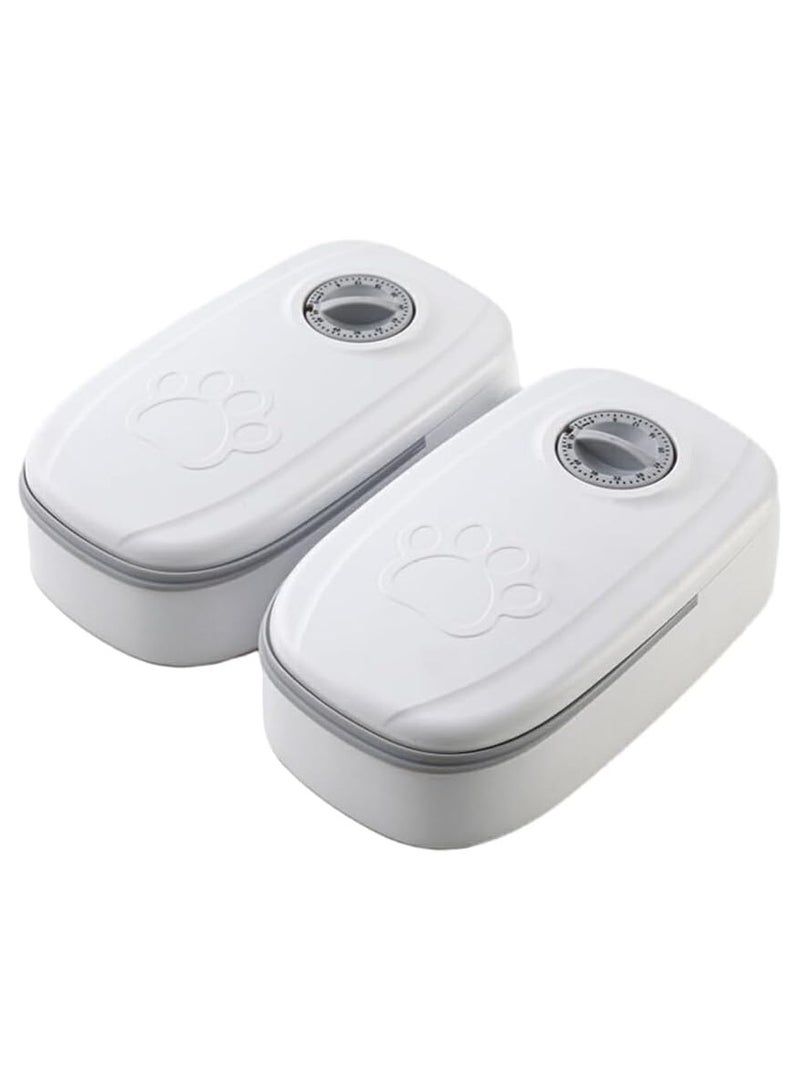 آلة تغذية القطط الأوتوماتيكية ذات سعة كبيرة لمغذيات الحيوانات الأليفة، آلة تغذية القطط الأوتوماتيكية حبيبات الطعام الجاف - Image 1