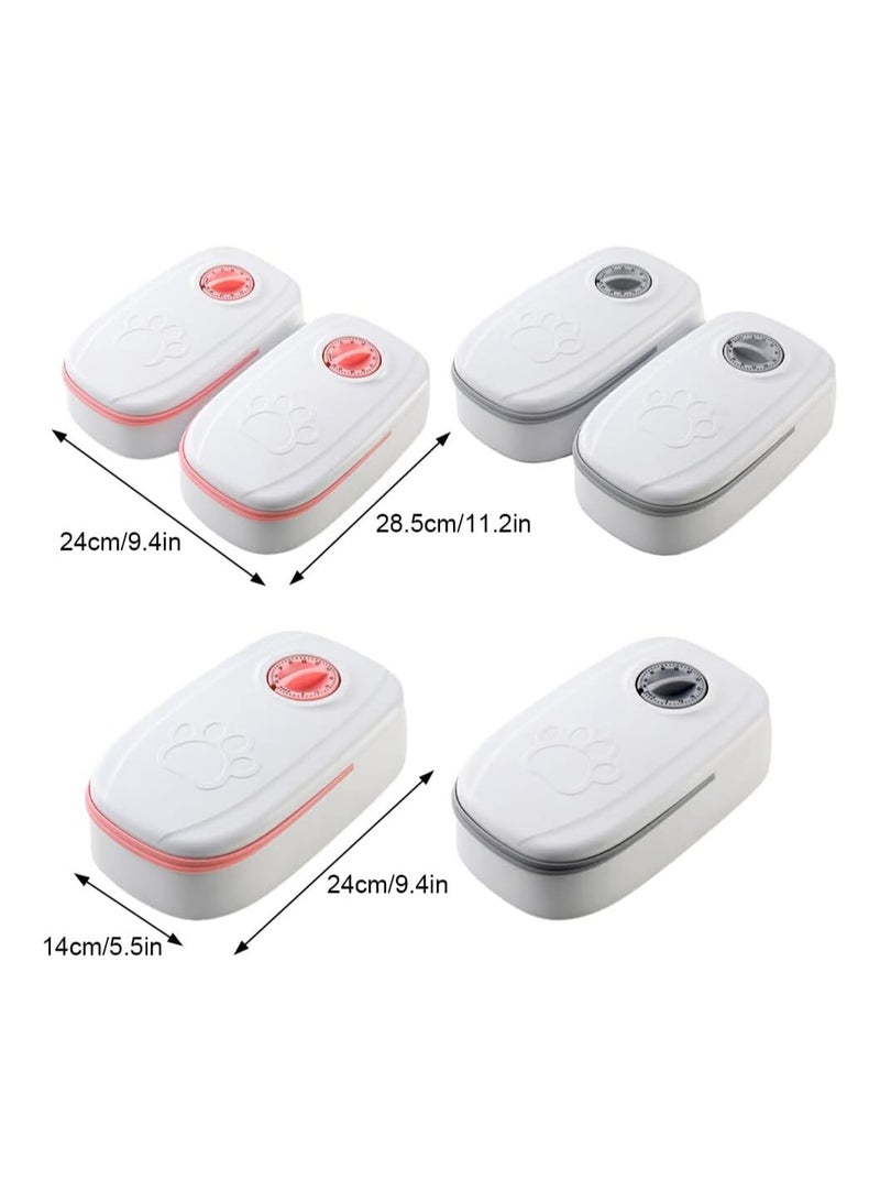 آلة تغذية القطط الأوتوماتيكية ذات سعة كبيرة لمغذيات الحيوانات الأليفة، آلة تغذية القطط الأوتوماتيكية حبيبات الطعام الجاف - Image 4