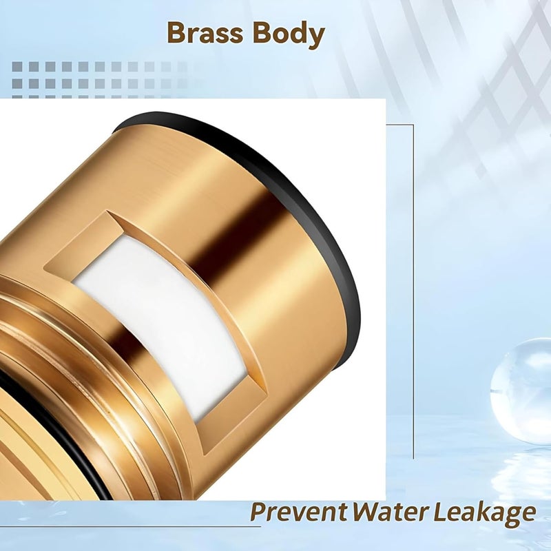 NEW WARE Tap Spindle Replacement Disc - Compatible with Jaguar Continental Type Models | Hot & Cold Faucet Valve for Bathroom and Kitchen (Nova Nurling Type - 3/4 Inch) - Image 2