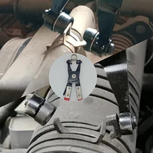 ESCULTORA 4PCS Hose Clamp Pliers, Spring Clamp Plier, Self-Tightening Hose Clamps Remover Tool, Long Reach Wire Spring Hose Clamp Pliers for Automotive Fuel Oil Water Hose, Coolant Radiator Heater - Image 3