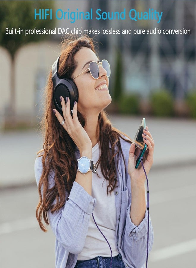 FiveBox 1Pack USB C to 3.5mm Headphone Earphone Jack Adapter for Samsung Galaxy S25 Edge Plus Ultra S25+ S24 S23 S22 S21 S20 5G FE Ultra, Type C Audio Headset Earbud Adapter - Image 3