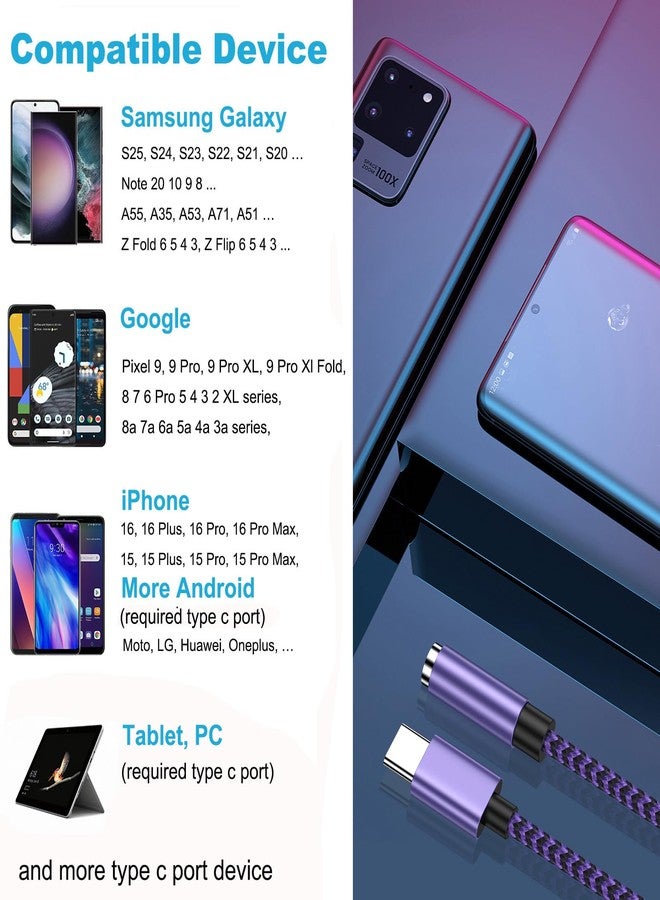 FiveBox 1Pack USB C to 3.5mm Headphone Earphone Jack Adapter for Samsung Galaxy S25 Edge Plus Ultra S25+ S24 S23 S22 S21 S20 5G FE Ultra, Type C Audio Headset Earbud Adapter - Image 5