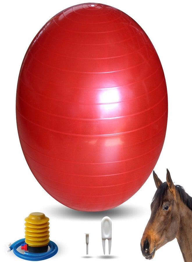 RideFound 40 Inch Horse Play Balls, Herding Ball for Horse Goats-Mega Equine Ball Horses Soccer Balls for Play Training -Red - Image 1
