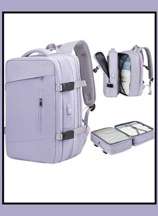 Canway Carry-On Luggage Backpack Unisex Backpack with External Charging Interface, Wet and Dry Separation, Large Capacity Scientific Compartmentalized Backpack, Travel Backpack, Short-Distance Luggage Bag - Image 1