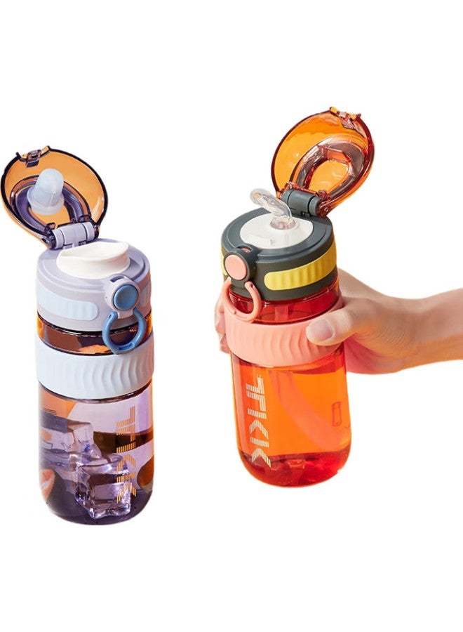Tkk Straw Cup, Pregnancy And Adult Water Bottle, Summer Plastic Cup For Women, Children'S Student Direct Drinking Cup With Scale, For Drinking While Lying Down - Image 1
