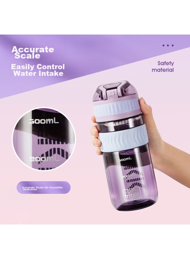 Tkk Straw Cup, Pregnancy And Adult Water Bottle, Summer Plastic Cup For Women, Children's Student Direct Drinking Cup With Scale, For Drinking While Lying Down - Image 4