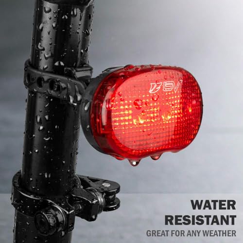 BV Bike Lights for Night Riding LED Bike Tail Light - Bicycle Light Battery-Powered/Rechargeable - Rear Bike Light Weather Resistant - Visible Up to 1500ft Bicycle Taillight LED Bike Light - Image 5