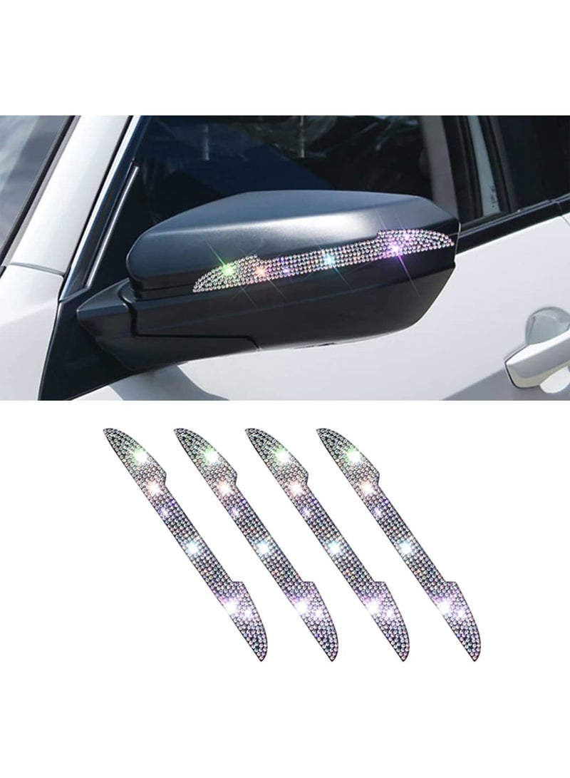 SOLARAE Car Door Handle Scratch Protector, Car Door Handle Scratch Protector Car Door Edge Guards, Automotive Exterior Car Crystal Rhinestone Bling Car Accessories for All Cars, Multicolor - Image 2