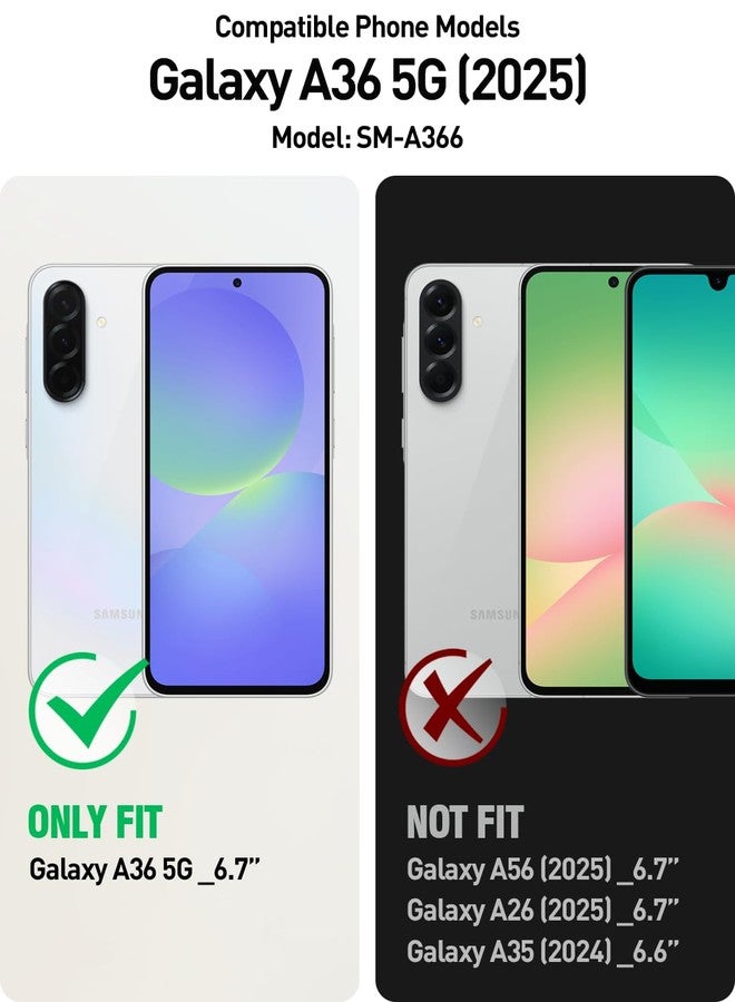 Poetic Revolution Samsung Galaxy A36 5G Case, [Slide Camera Cover] [Screen Protector Works with Fingerprint ID] Military Grade Heavy Duty Shockproof Galaxy A36 5G Case with - Image 2