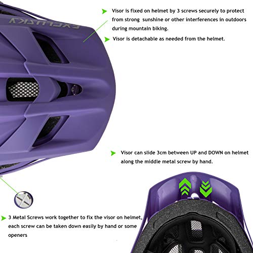 Exclusky Bike Helmet Adults Lightweight Bicycle Helmet Mountain Bike Helmet for Men Women - Image 5