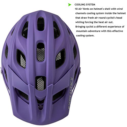 Exclusky Bike Helmet Adults Lightweight Bicycle Helmet Mountain Bike Helmet for Men Women - Image 3
