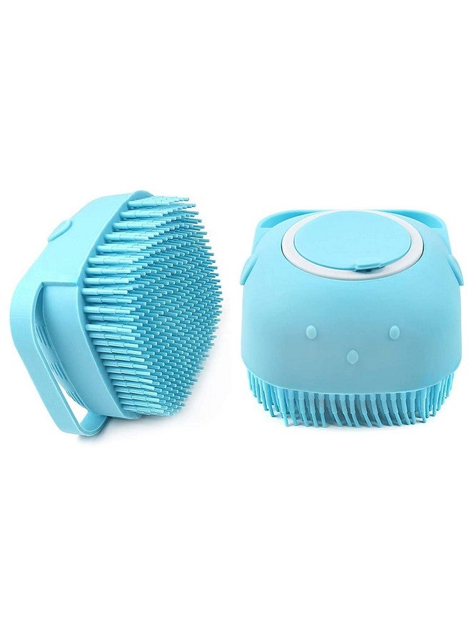 DC DHARAM CREATION Body Bath Brush, Silicone Soft Cleaning Bath Body Brush with Shampoo Dispenser - Skin Massage Brush Bath Bathroom Accessories [MULTICOLOUR-1 PCS] - Image 1